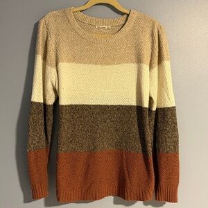 Color Block Fall Colors Sweater